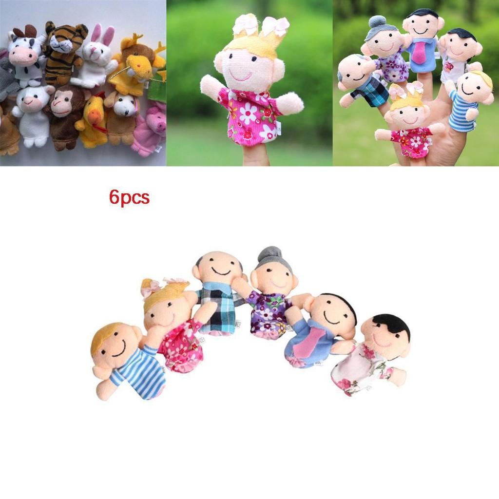 Cute Finger Puppets Doll Set For Kids Educational Family Entertainment 6/10/12 Pcs