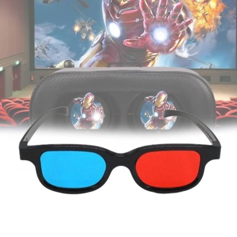 Stylish 3d Glasses For Kids With Red Blue Lenses Abs Pvc Frame Uv Protection