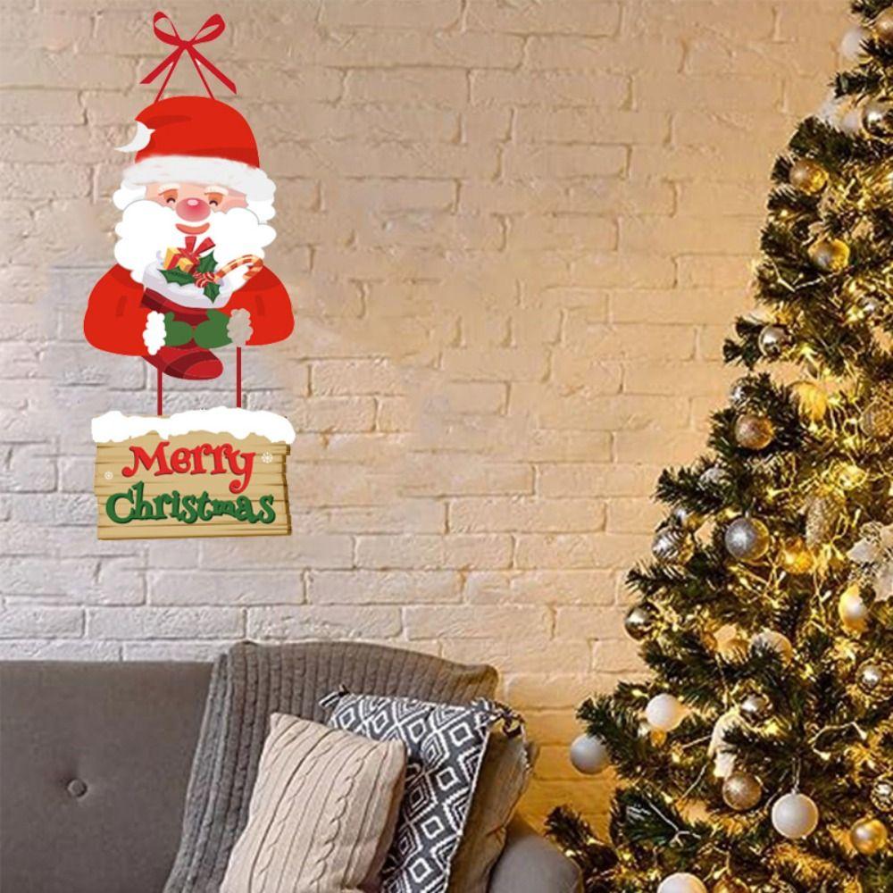 5pcs Creative Door Hanging Exquisite Door Pendant Christmas Door Frame Decoration  Festive