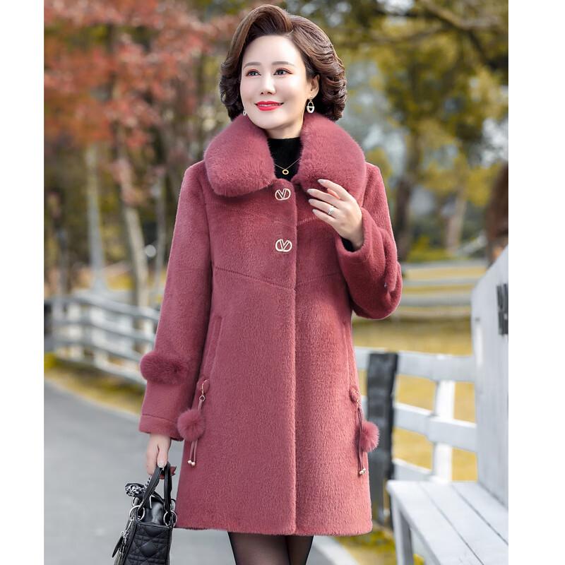 Palton de iarnă călduros pentru femei, de lungime medie, căptușit cu blană artificială