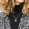 VIVIENNE WESTWOOD Mayfair Bas Relief Pendant Necklace Women Necklace Brass Crystal 63020052-W110-MY
