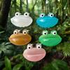 4Pcs Frogs Shape Water Bowl Feeder With Strong Suction Cup Design For Small Pet Reptiles And Amphibians Terrariums Decors