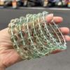 Jingde 8A Natural Green Fluorite Crystal Beaded Women's Bracelet