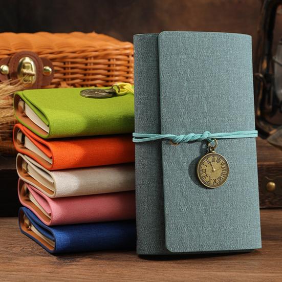 Vintage Thick Paper Journal Notebook Faux Leather White 1 Pc