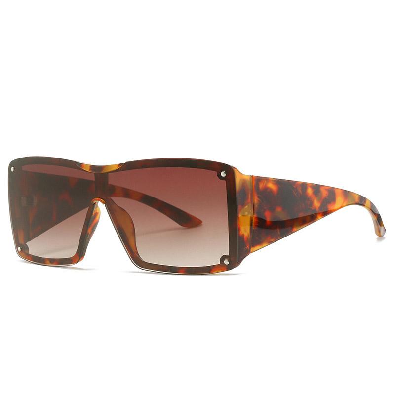 New Fashionable One-piece Women's Sunglasses Personalized Trendy Street Style Sunglasses Versatile Sunglasses 8570