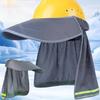 Wide Brim Hard Hat Sun Shade Full Brim Neck Shield High Visibility Full Brim Mesh Sun Protection Reflective Hard Hat Accessories