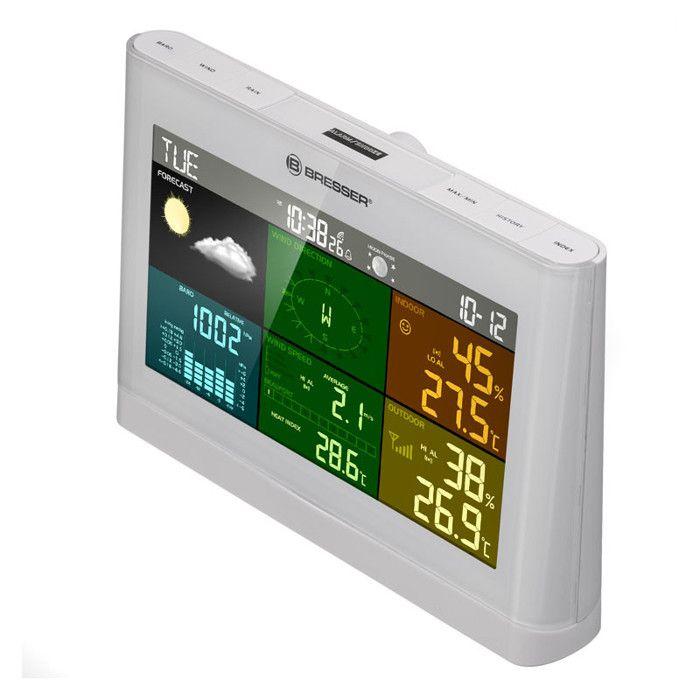 Station Météo - BRESSER - Comfort 7002550 - Alarme - Multi-capteur 5-en-1 - Utilisation Extérieure
