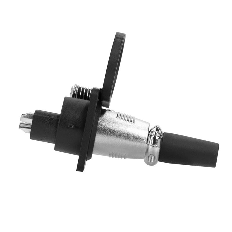 Battery Charger Port 3 Pin Inline Connector Jack Socket With Cap For Electric Scooter E-Wheelchair Microphone Connectors Adapter