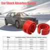 2PC Red Color Car Shock Absorber Spring Bumper Power Auto Buffers A/B/C/D/E/ Type Springs Bumpers Cushion Universal For Most Veh