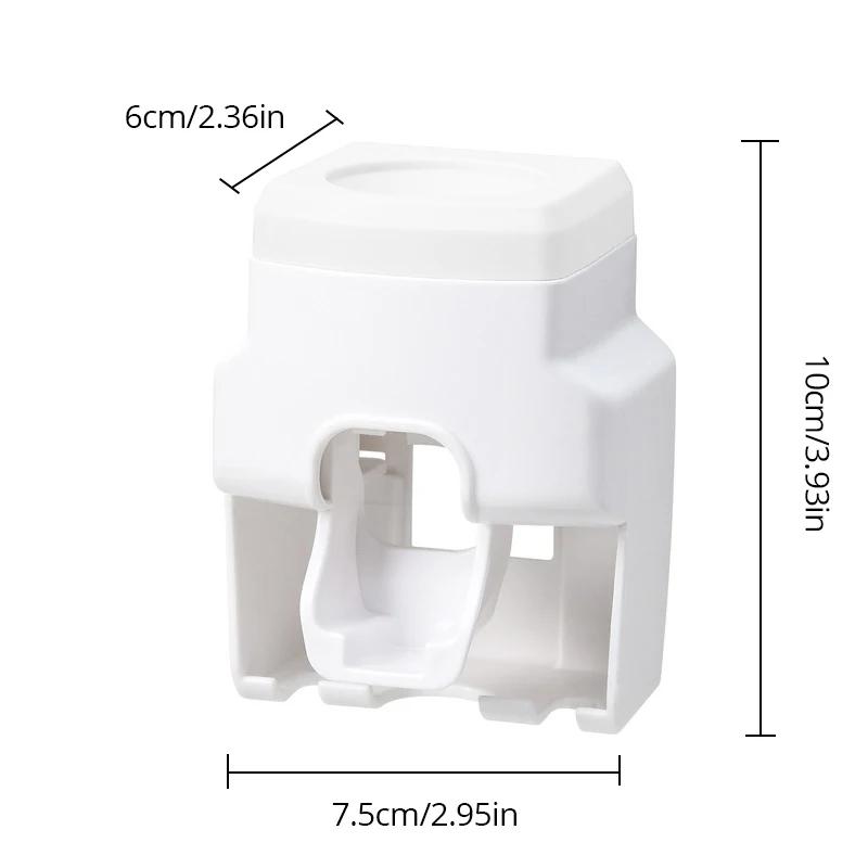 Automatic Toothpaste Dispenser Toothpaste Squeezer Toothbrush Holder Bathroom Accessories Storage Rack for Family Bathroom