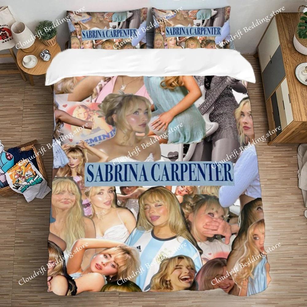 Copripiumino Dimensioni Multiple Set Copripiumino Sabrina Carpenter Coperta Trapuntata Biancheria da Letto Copripiumini Per Fan Regali Decorazione Carina