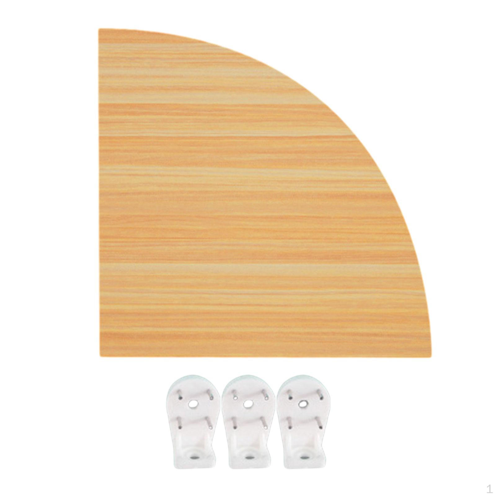 

Угловая полка Настенные плавающие полки Подвесная подставка Стеллаж для хранения книг Дисплей 15cm_Wood Color