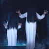 White Red Halloween Costumes Scary Masquerade Clothes Funny Female Ghost Costume  Performance Suit