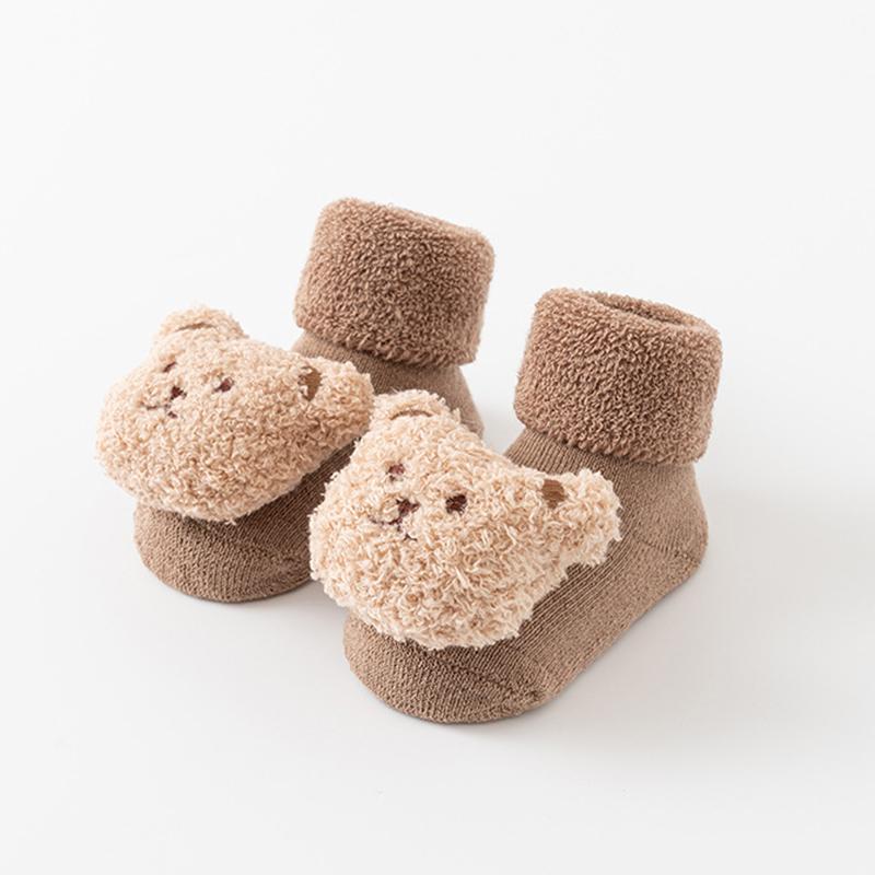 

Носки для новорожденных Махровые чулочно-носочные изделия Нескользящие носки для малышей Носки-тапочки Мягкие детские носки средней длины M