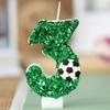 1PCS Number 0 1 2 3 4 5 6 7 8 9 Football Decoration Birthday Candle Boy Cake Things Candle Sparkles Children's Candles Surprises