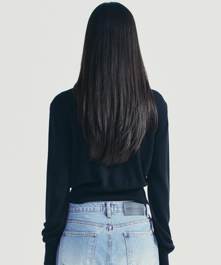 Nigaennikol Bold Butterfly Jaquard Knit_Black