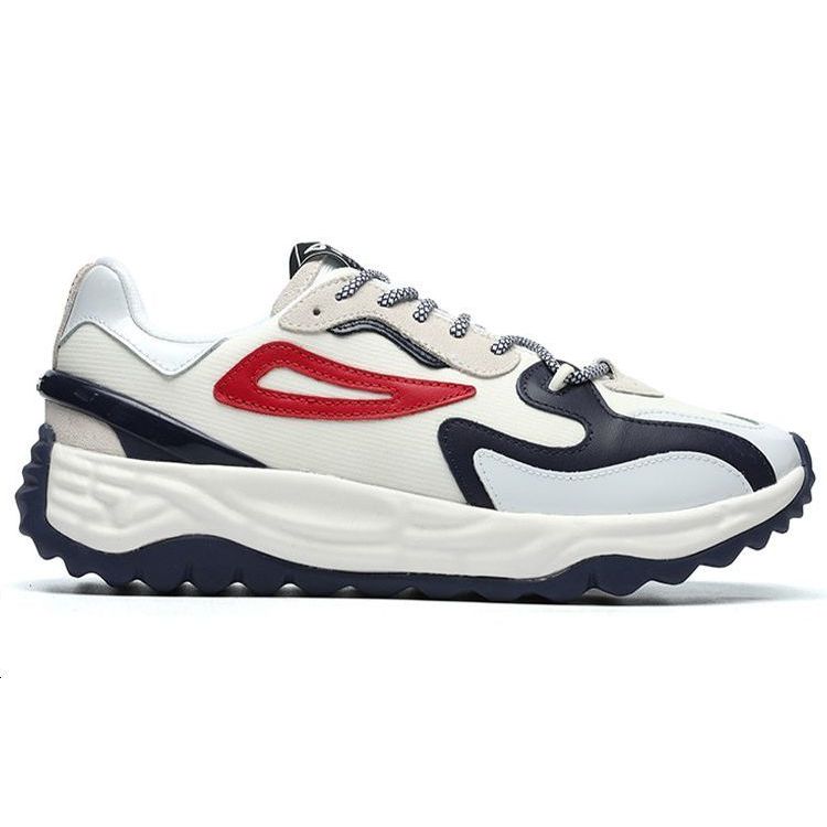 FILA Terra Fabric Suede Leather Dad Shoes Men Sneakers White Blue F12M144159FSP