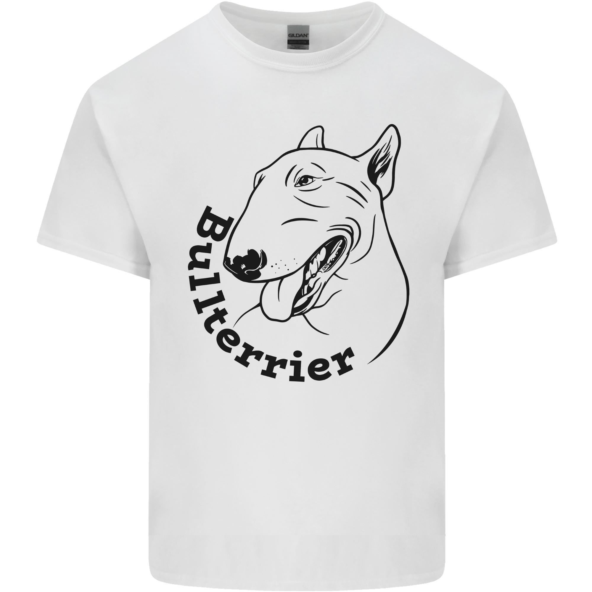Bull Terrier Dog With Text Unisexs Light Cotton TShirt S