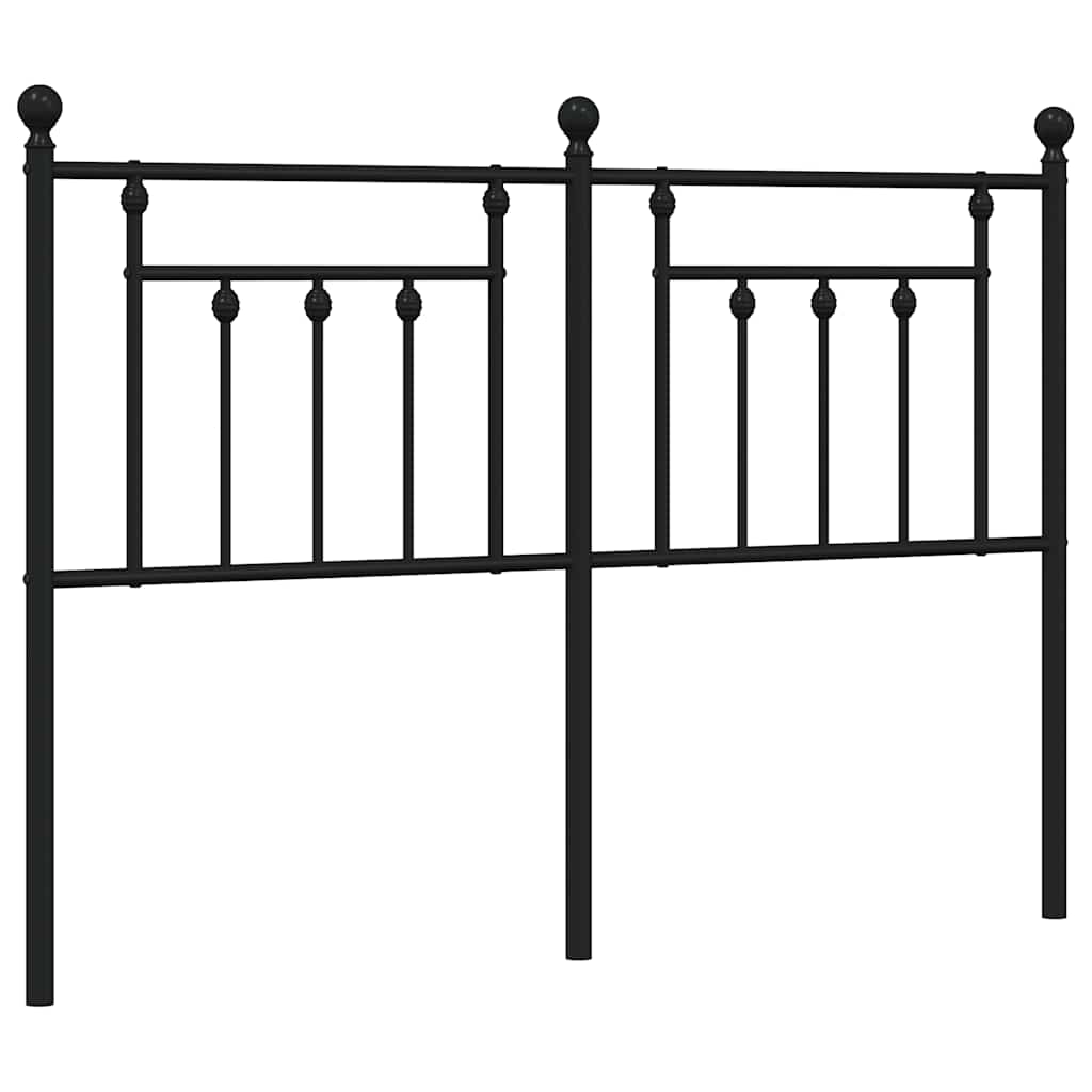 Ersatz-Kopfteil Metall Schwarz 140 cm