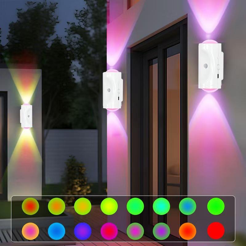 Rechargeable Led Night Light With Motion Sensor Dimmable Wall Lamp Indoor Ambient Lighting For Corridor Stair Entryway Closet