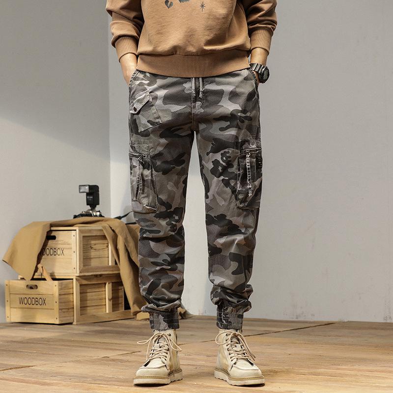 Men's Summer Camouflage Joggers: Versatile, Trendy, Loose-Fit Japanese Street Style Long Pants
