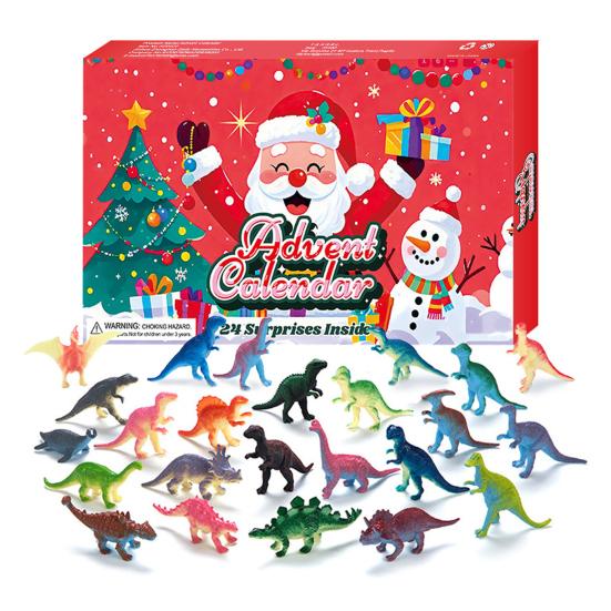 Christmas Advent Calendar with 24 Animal Figures Daily Countdown To Christmas for Kids Interactive Parent-Child Fun Gift Collection