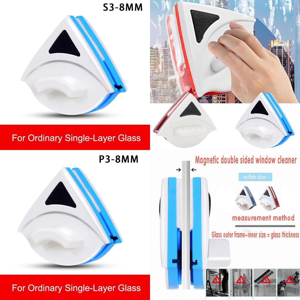 Durable Abs/pp Material Double Sided Glass Wiper With Soft And Wear-resistant Cleaning Strip