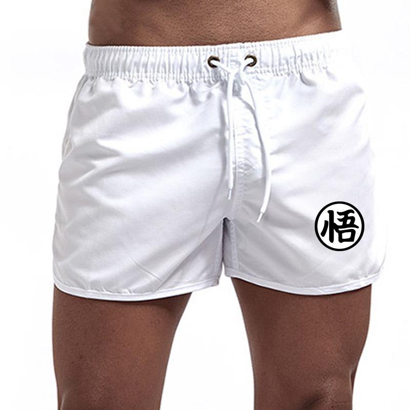 

Anime Pocket Dragon Ball Men s Beach Pants Men s Speed Drying Swimming Pants Slow Running Sports Pants S білий