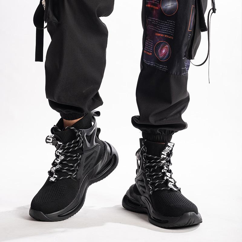 Men's Steel Toe Work Sneakers Safety Shoes Puncture-Proof Indestructible Boots Fashionable Footwear for Security Professionals