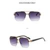 Women's Sunglasses, Double-beam Square Men's and Women's Outdoor Sunglasses.