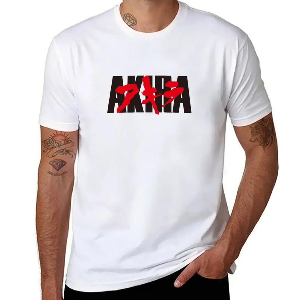 Logo akira T-Shirt graphic tee shirt vintage t shirts men clothing