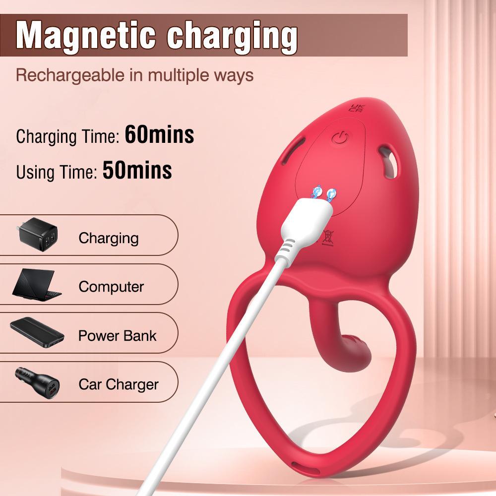 Wearable Panty Vibrator Adult Sex Toy Wireless Control Vibrating Penis Ring with Lace Strap Clitoral Stimulator for Women Couple
