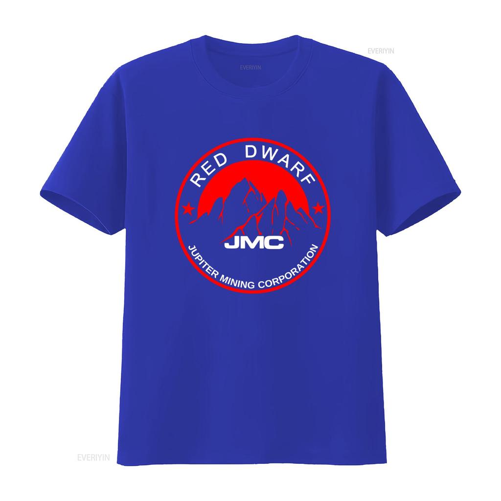 Red Dwarf Jupiter Mining Corporation Logo T Shirt Funny Sci Fi Vintage Washed Versatile Designer Clothes Soft Stretched