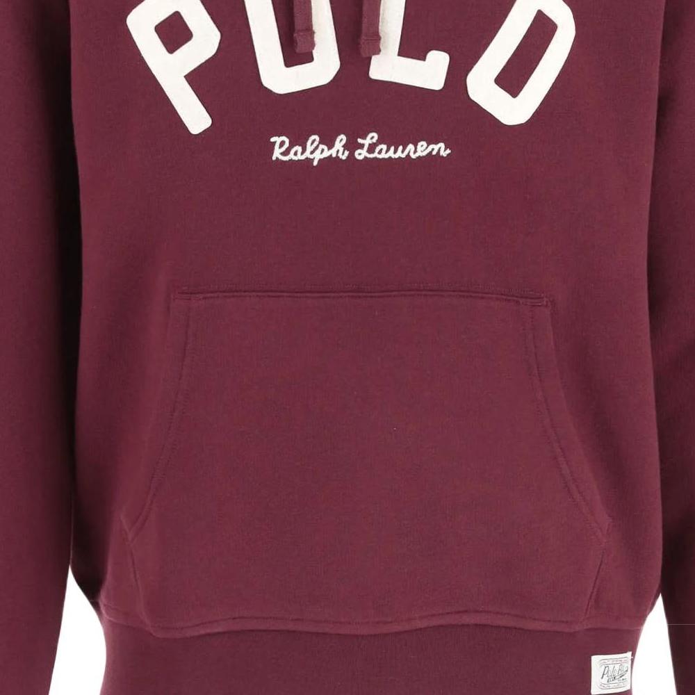 Polo Ralph Lauren Hooded Letter Print Pullover Long Sleeve Sweatshirt Men Sweatshirt Red 710952040-004