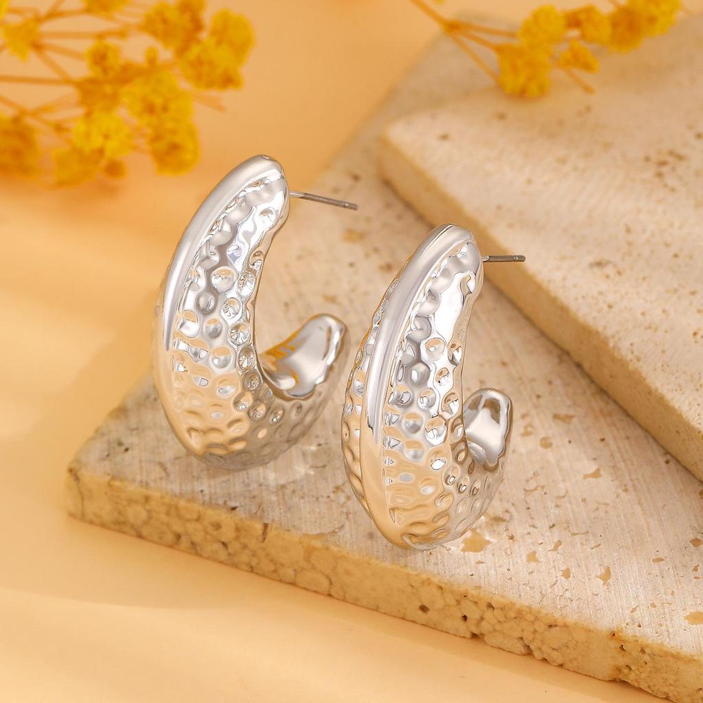 Teardrop Stud Earrings: Versatile European & American Fashion for Women