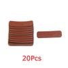 10PCS/PACK Leather Label Hot Stamped Clothing Classification Tags Gift Packaging Woven Products