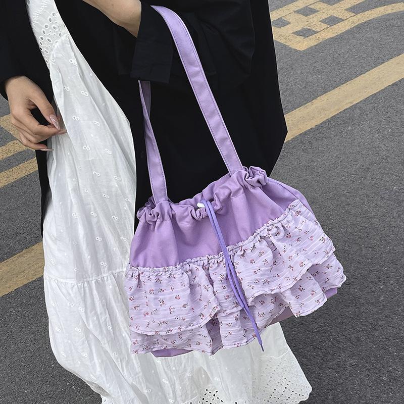 Summer Niche Fresh and Sweet Fashion Niche Women 2025 New Fashion Foreign Style Large Capacity Commuter Tote Bag