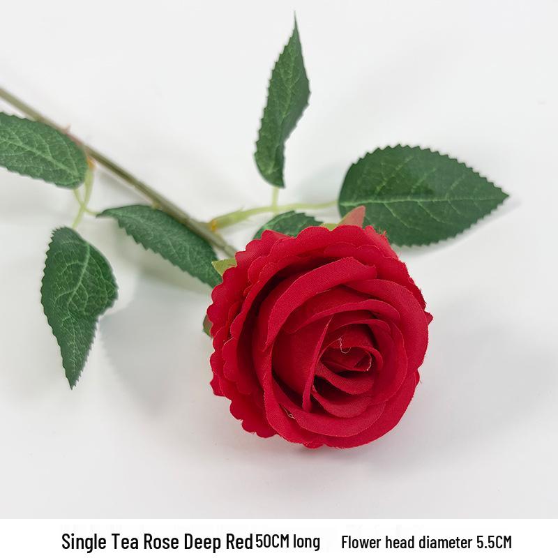 

Премиальный букет искусственных чайных роз для свадебного украшения