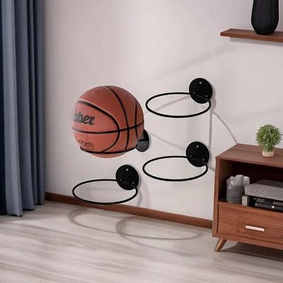 Haushaltseisen Basketball Fußball Volleyball Aufbewahrungsregal Haushalt Wandmontiertes Ballregal Wandmontiertes Aufbewahrungsregal