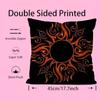 Sun Moon Mandala Series Pattern Pillow Case Anti-Dustmite Pillow Invisible Zipper Silky Short Plush Sofa Cushion Cover