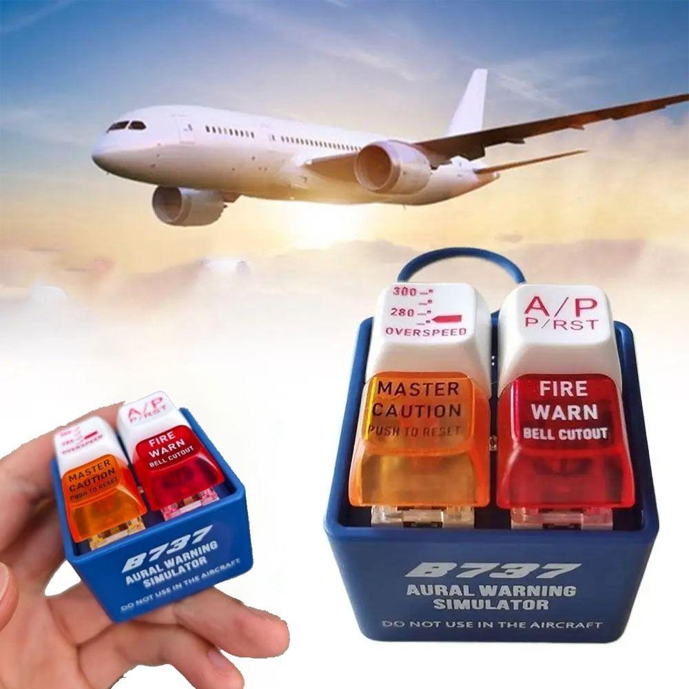 Pass The Time Warning Sound Simulator Airplane Emergency Alert Keychains For Aviation Enthusiasts