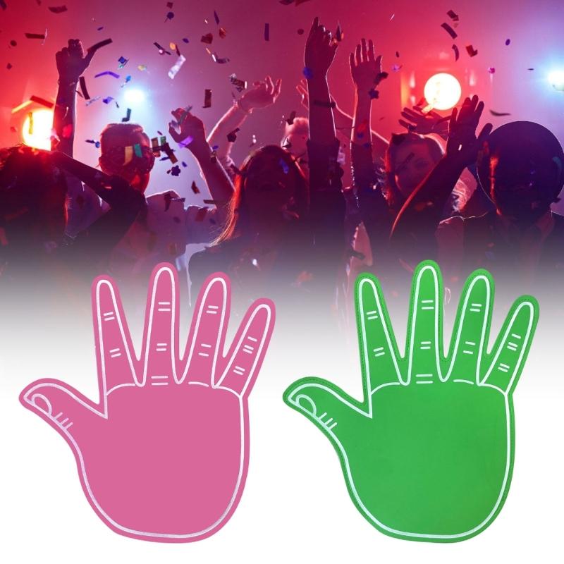 Oversized Reusable Foam Cheering Gloves Lightweight Props for Stadium Games and Group Celebrations