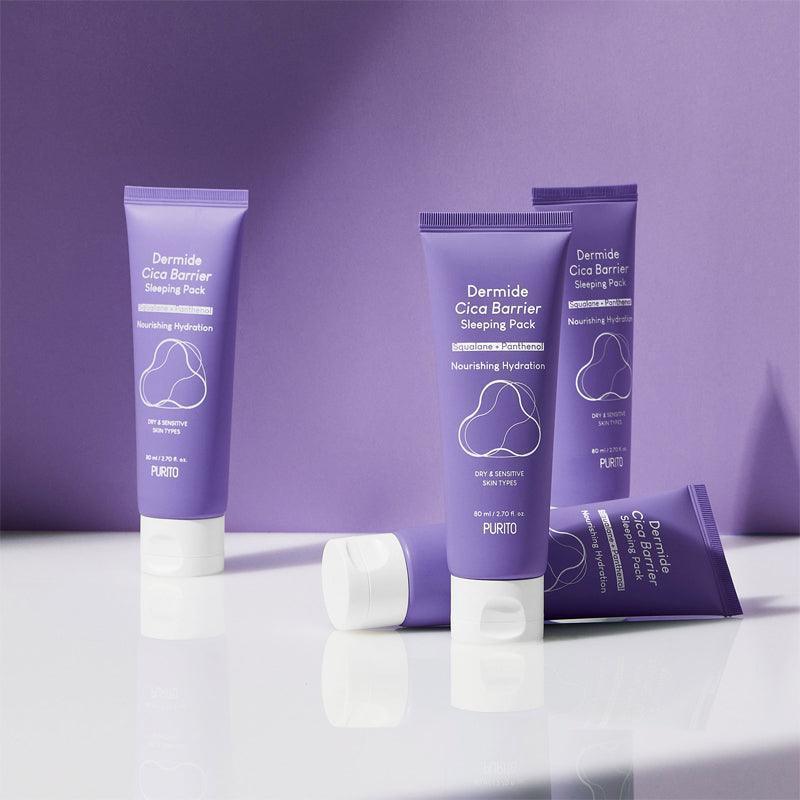 Purito Dermide Cica Barrier Zestaw do spania 80ml