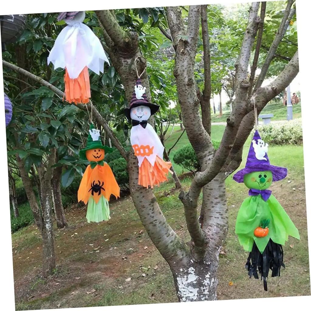 Ghost Scarecrow Halloween Hanging Decor Farmhouse Porch Yard Outdoor Indoor Haunted House Supplies Hotel Bar Spooky Party Props