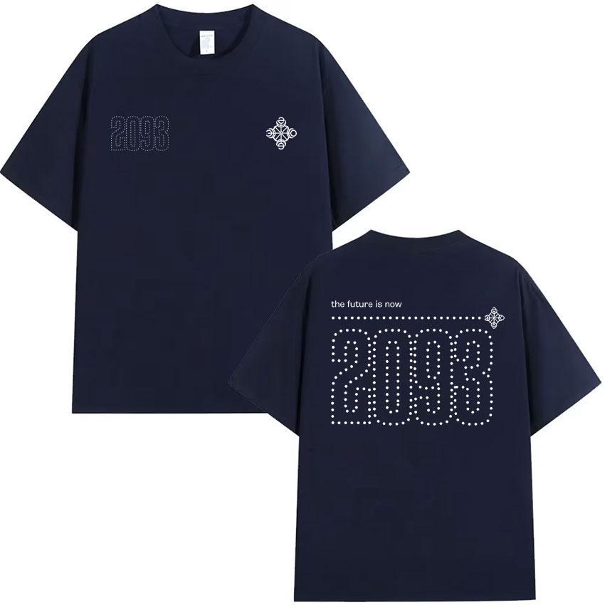 Rapper Yeat 2093 Grafisch Crewneck Print T-shirt Heren Hoge Kwaliteit Katoen Korte Mouwen Zomer Casual Oversized Comfortabel Y2K T-shirts