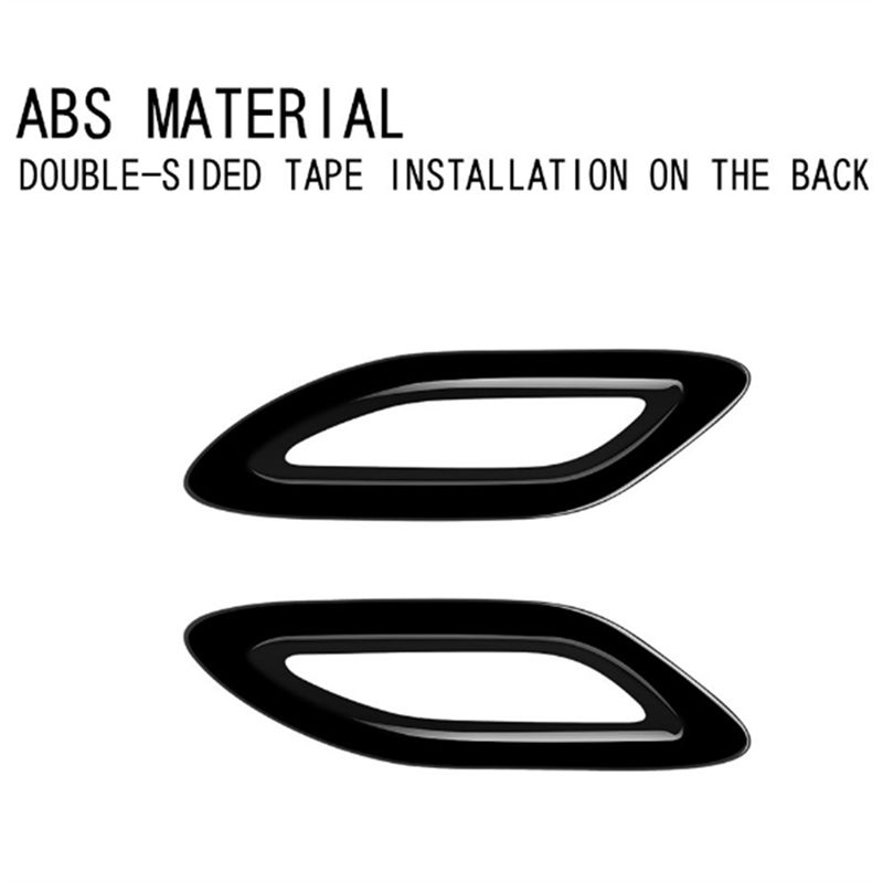 Car Bright Black Rear Tail Fog Light Lamp Frame Cover Trim For Toyota Alphard 40 Series 2025+ Car Accessories Parts
