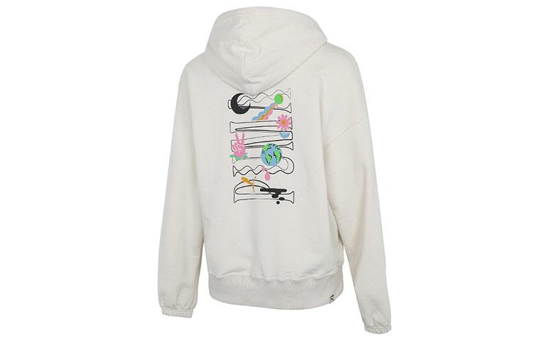 PUMA Sweatshirts Women s Ecru Hooded Moderate Regular 533049-73 2XL