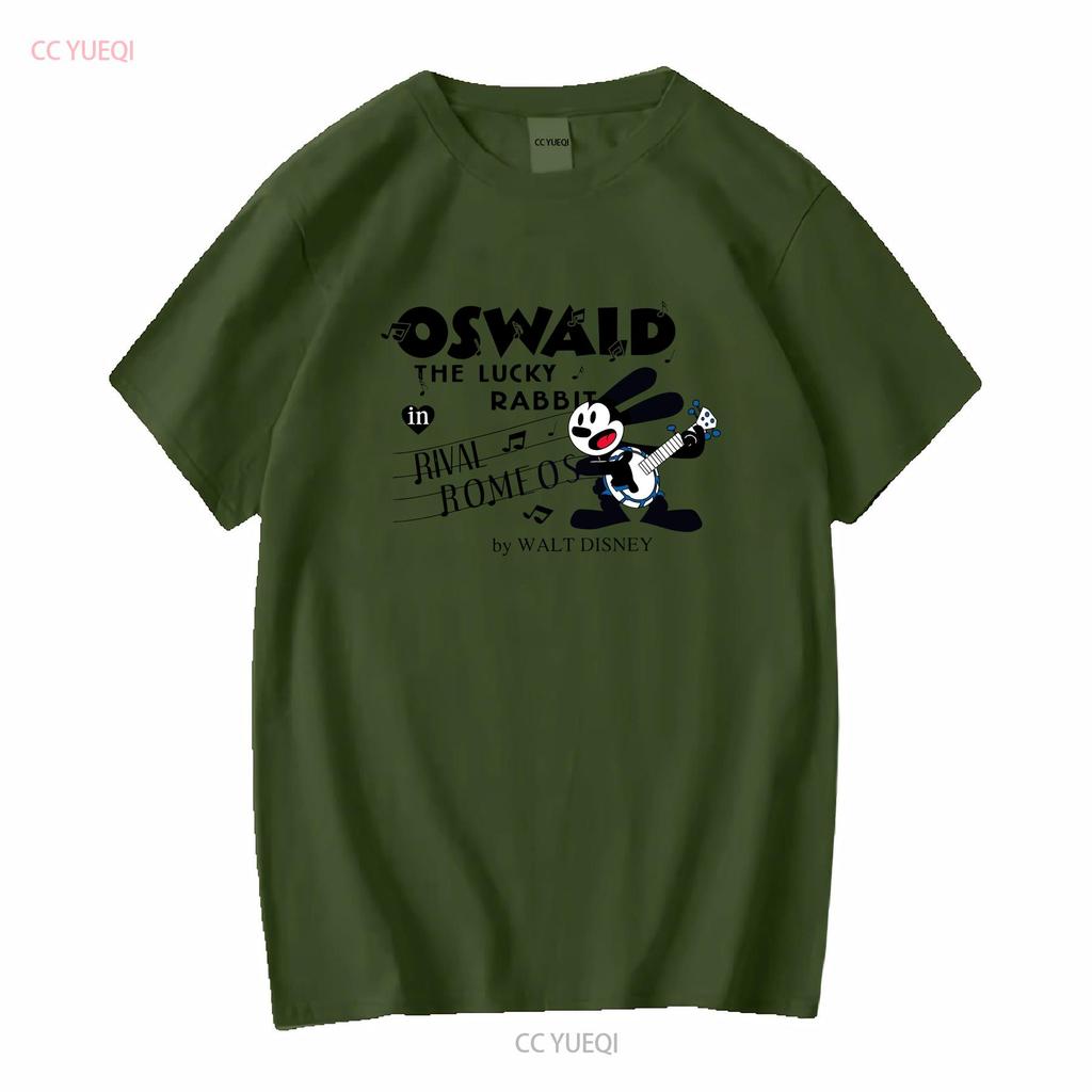 Oswald der Glückshase T-Shirt Sweat Vintage Gewaschen Weich Dehnbar Vielseitig Bequem Unisex Atmungsaktiv Designerkleidung