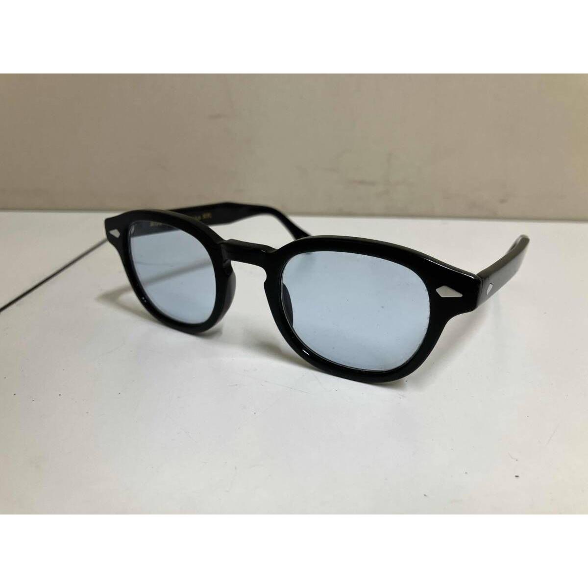 Used MOSCOT LEMTOSH clear blue lens black frame