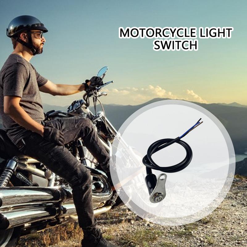 Motorcycle Light Switch Rustproof Motorcycle On-Off Button Adjustable Mount Night Riding Safety Products For Commuting Traveling